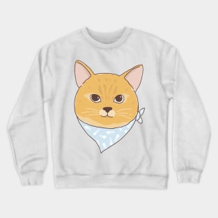 orange cat Crewneck Sweatshirt